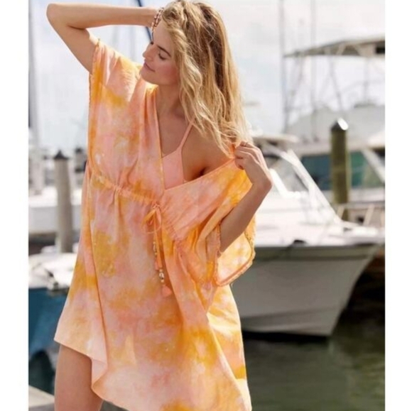aerie Other - 🌟 Aerie Orange Tie Dye Swim Cover-Up